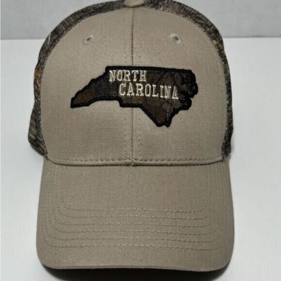 NWT NCAA University of North Carolina Tarheels Tan Baseball Cap Hat Snap Back - Picture 1 of 6